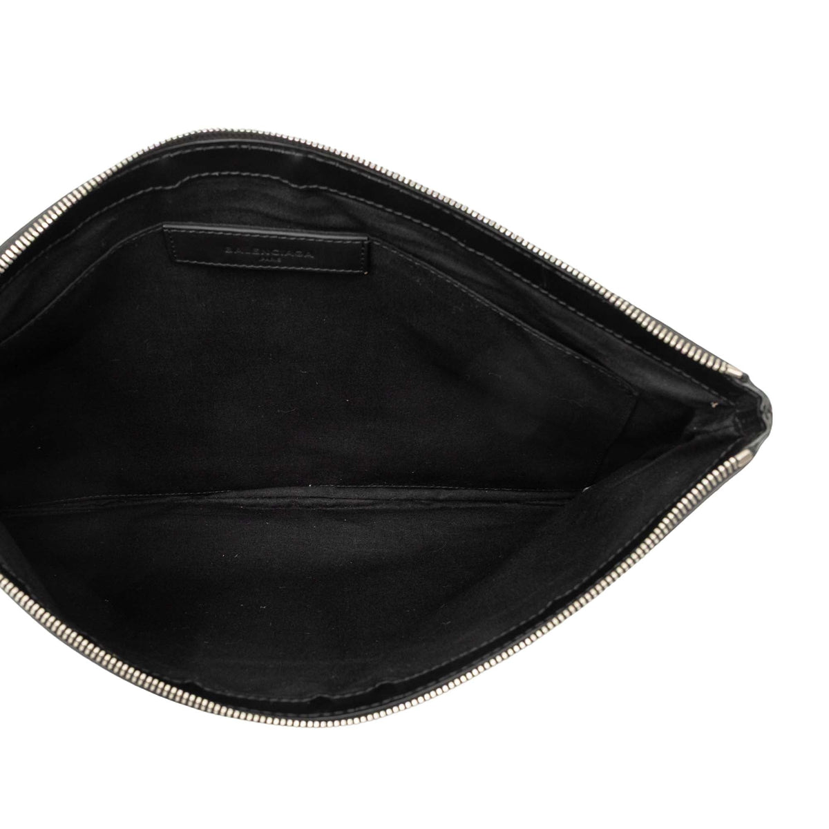 Balenciaga Canvas Navy Clip Clutch L