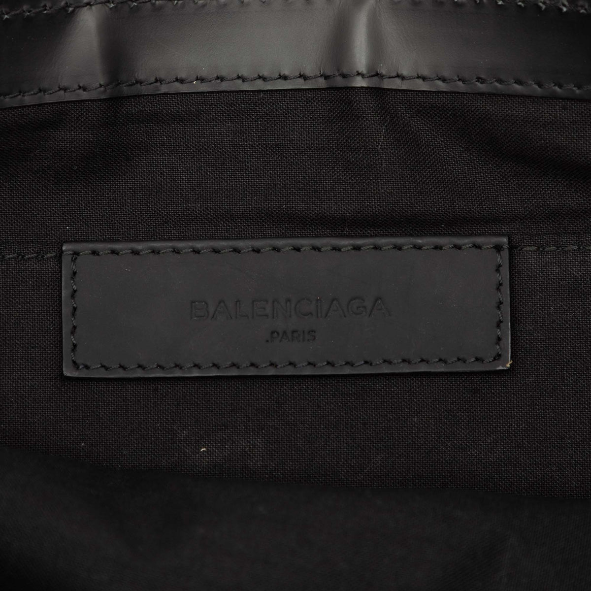 Balenciaga Canvas Navy Clip Clutch L
