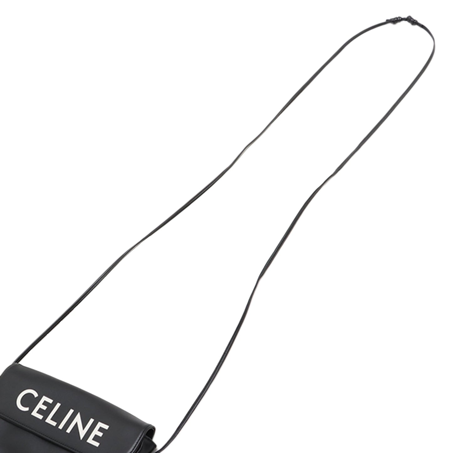 Celine Smooth Calfskin Logo Triangle Crossbody