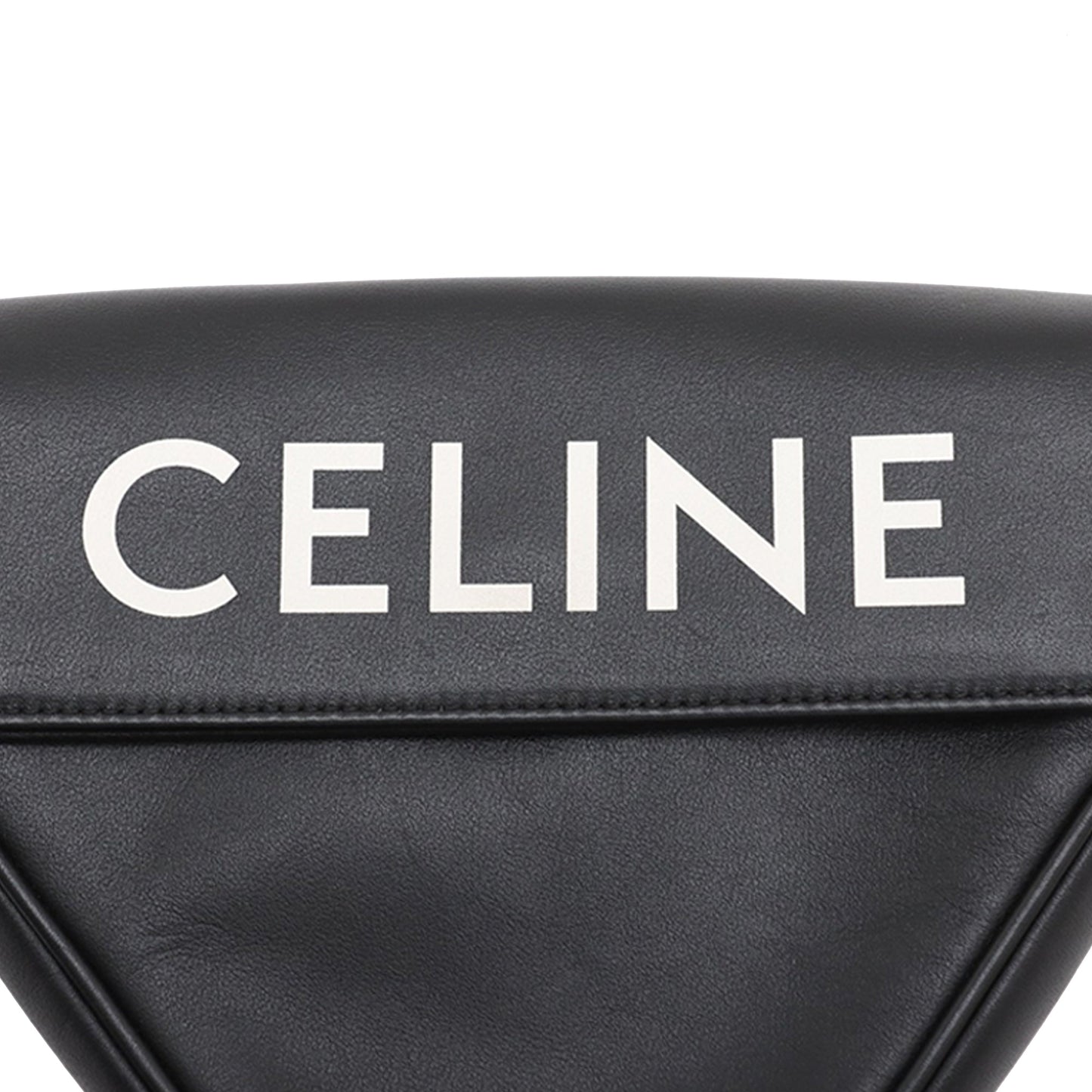 Celine Smooth Calfskin Logo Triangle Crossbody