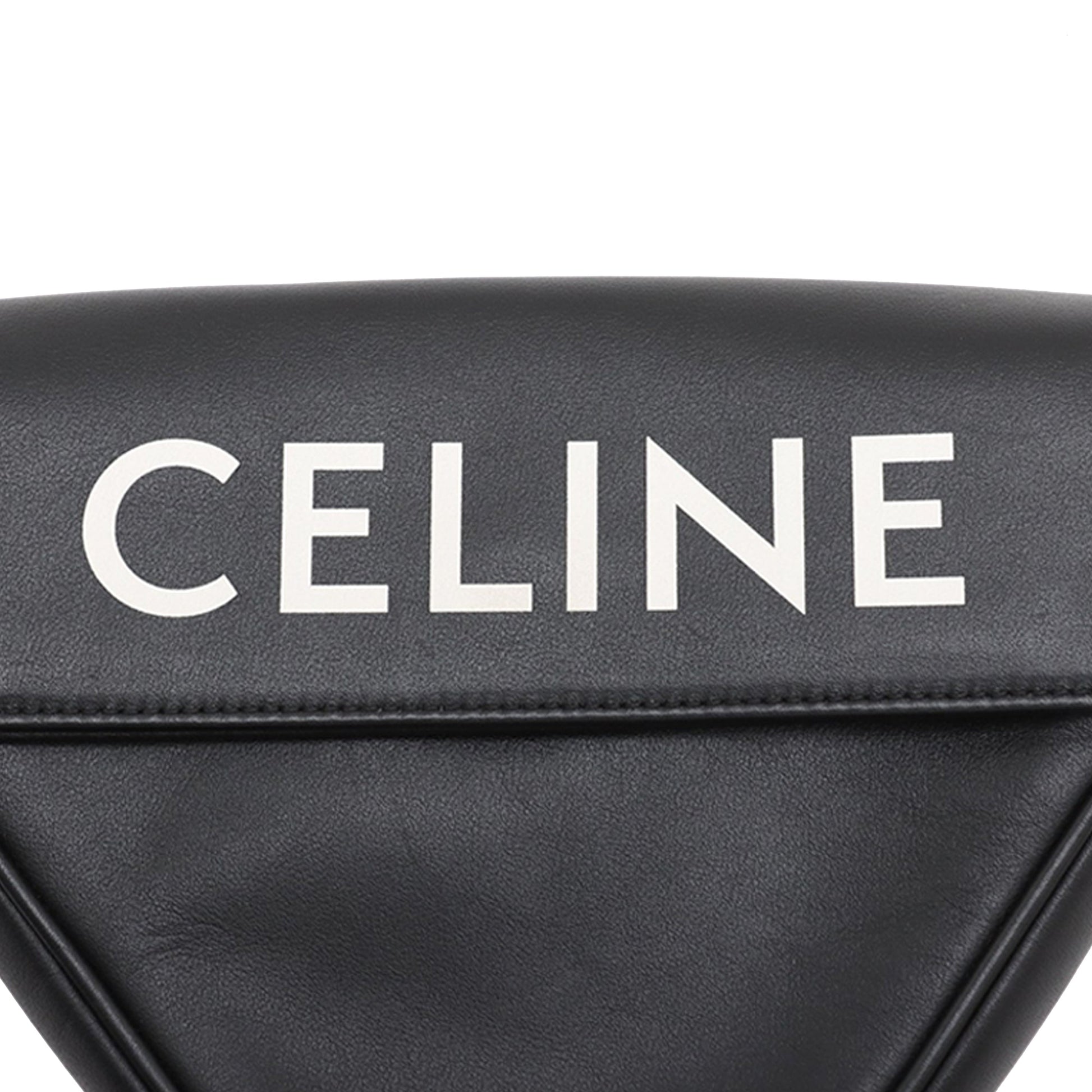Celine Smooth Calfskin Logo Triangle Crossbody