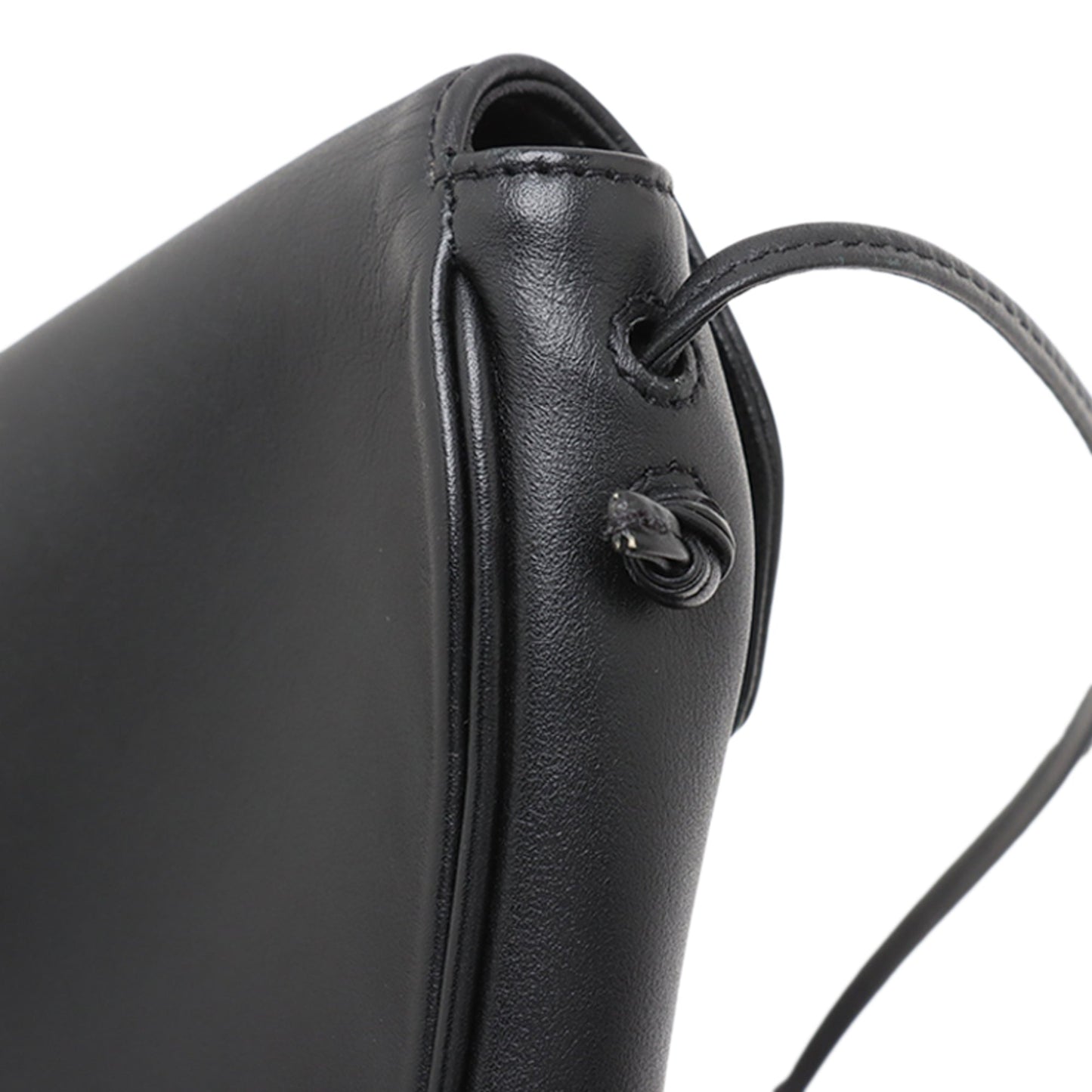 Celine Smooth Calfskin Logo Triangle Crossbody