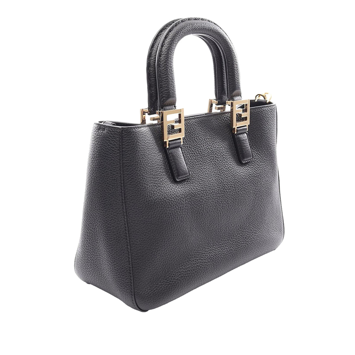 Fendi Small Grained Leather Satchel