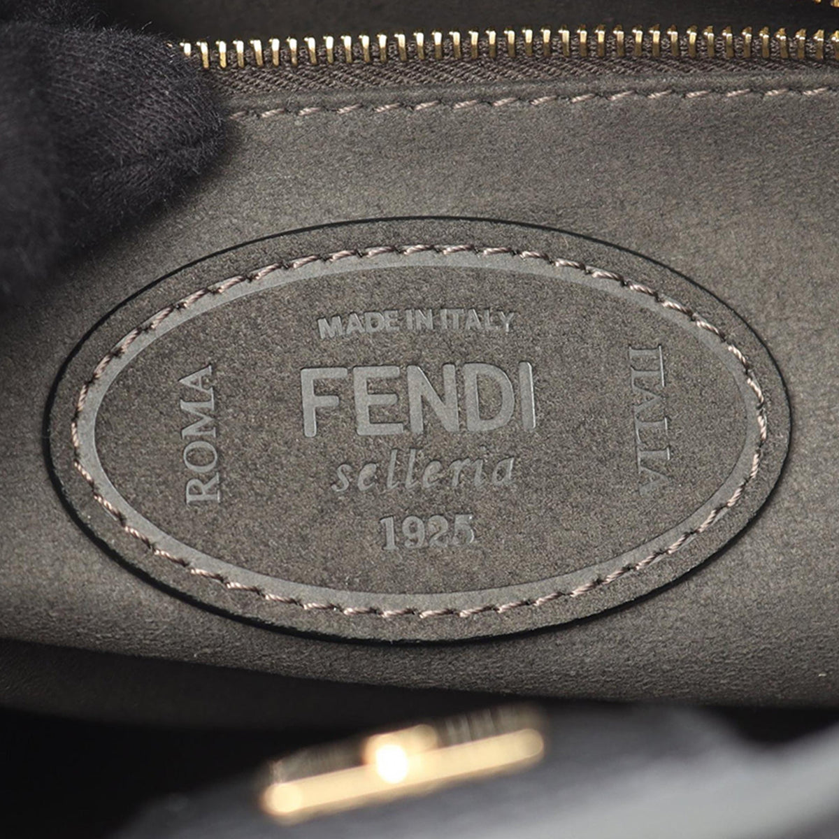 Fendi Small Grained Leather Satchel