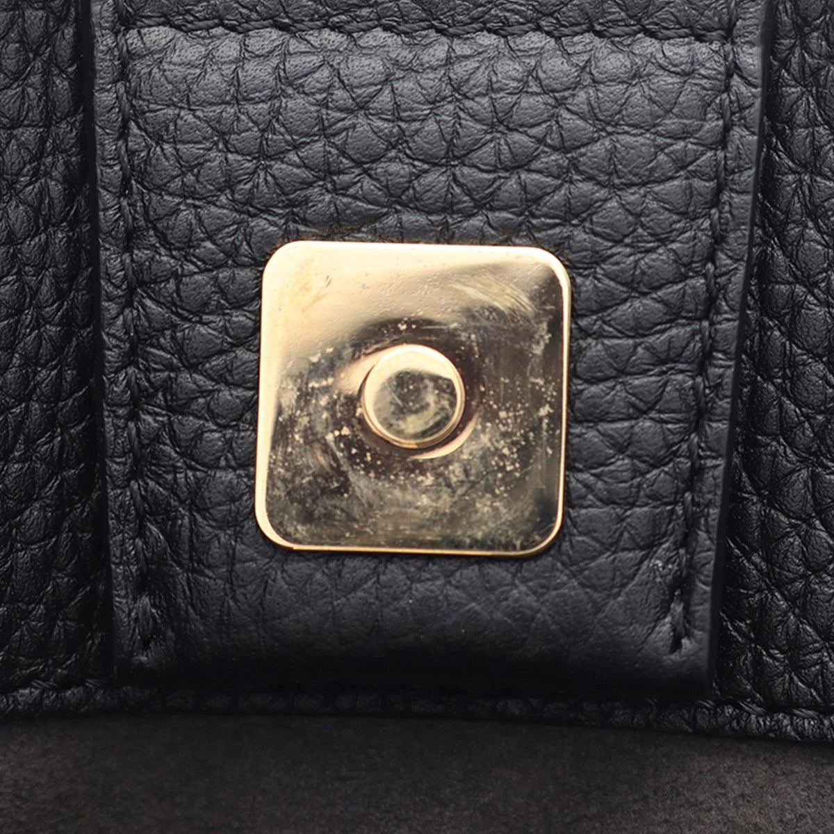 Fendi Small Grained Leather Satchel