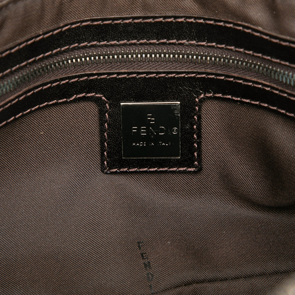 Fendi Zucchino Canvas Handbag