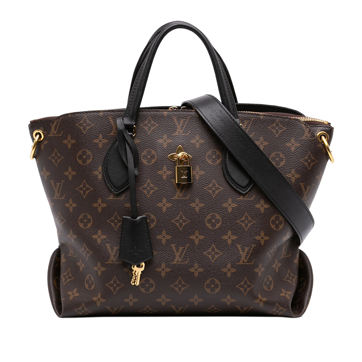 Louis Vuitton Monogram Flower Zipped Tote MM — Brown