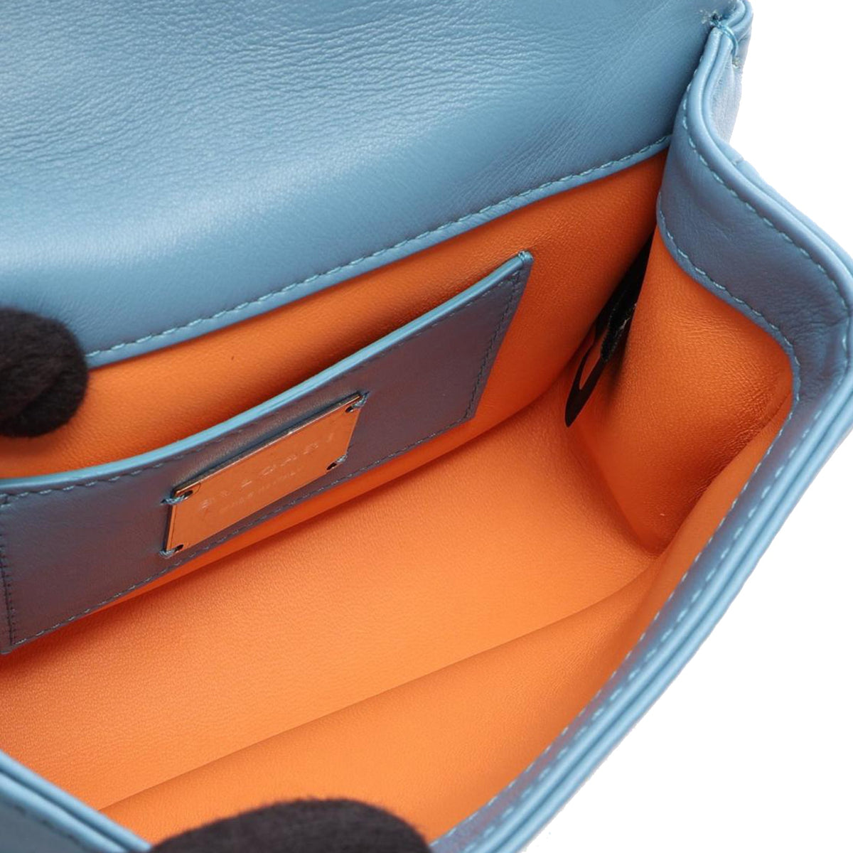 Bvlgari Mini Leather Serpenti Cabochon Satchel — Blue