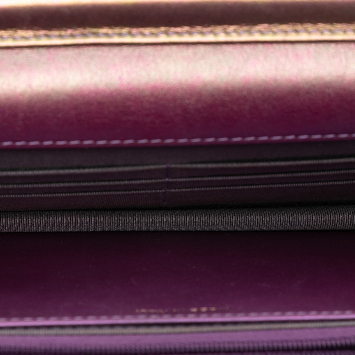 Chanel CC Quilted Iridescent Lambskin Wallet on Chain