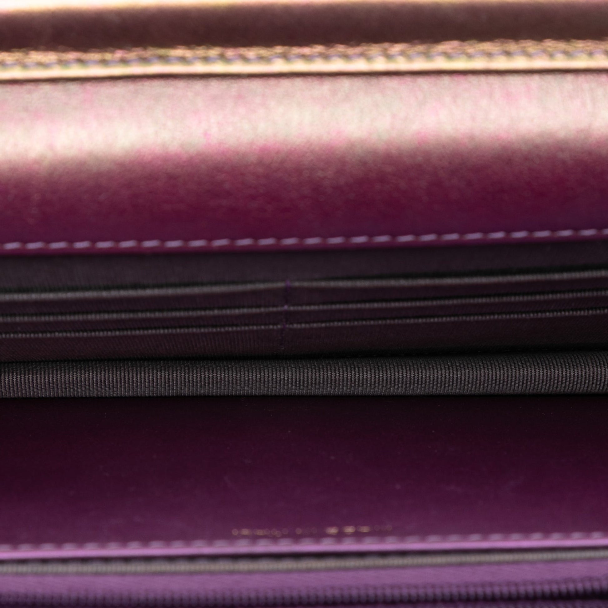 Chanel CC Quilted Iridescent Lambskin Wallet on Chain