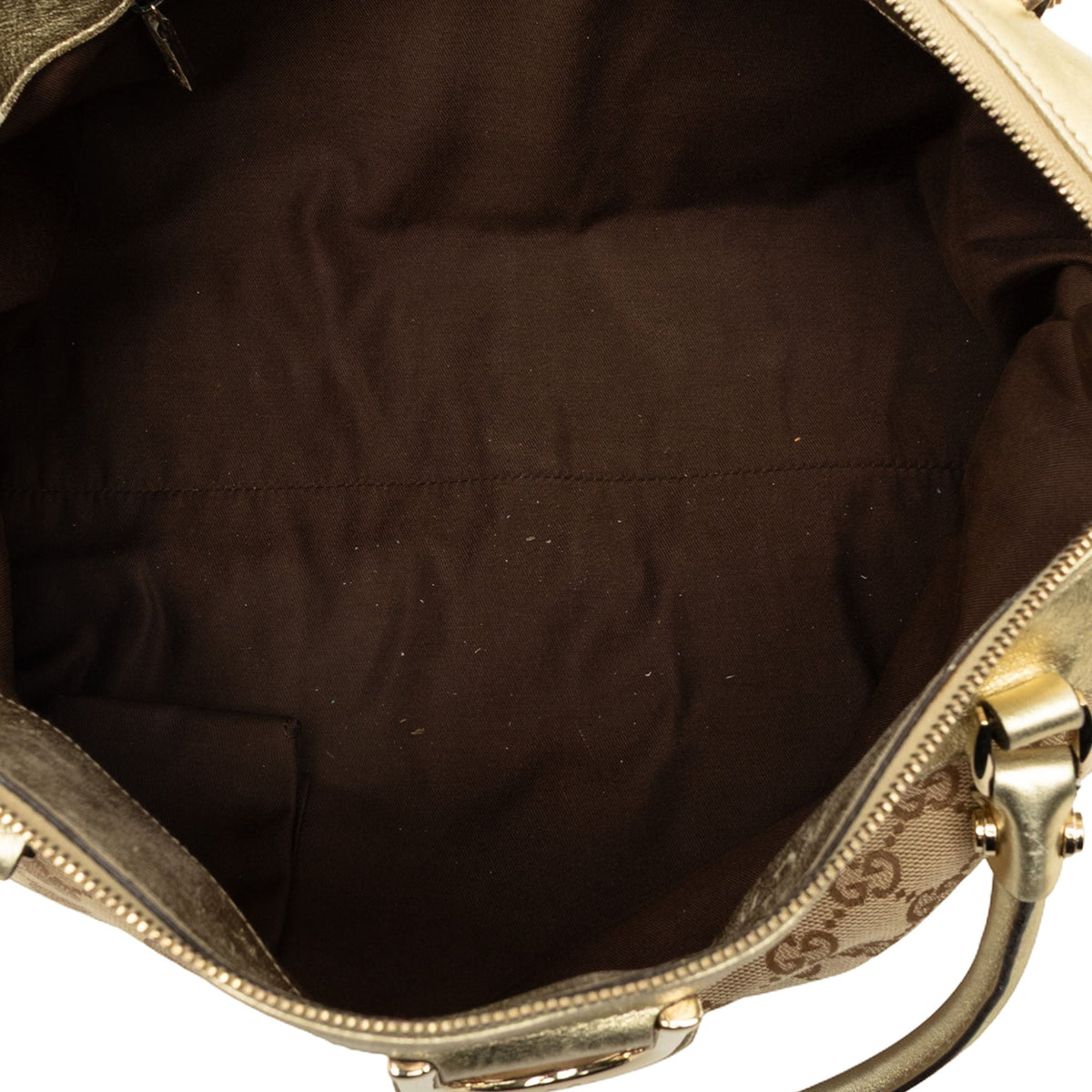 Gucci GG Canvas Abbey D Ring Tote — Beige