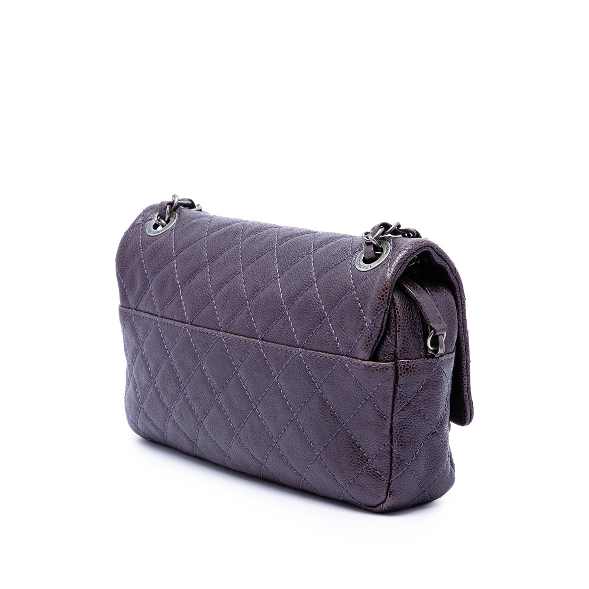 Chanel Medium Quilted Iridescent Caviar Easy Flap