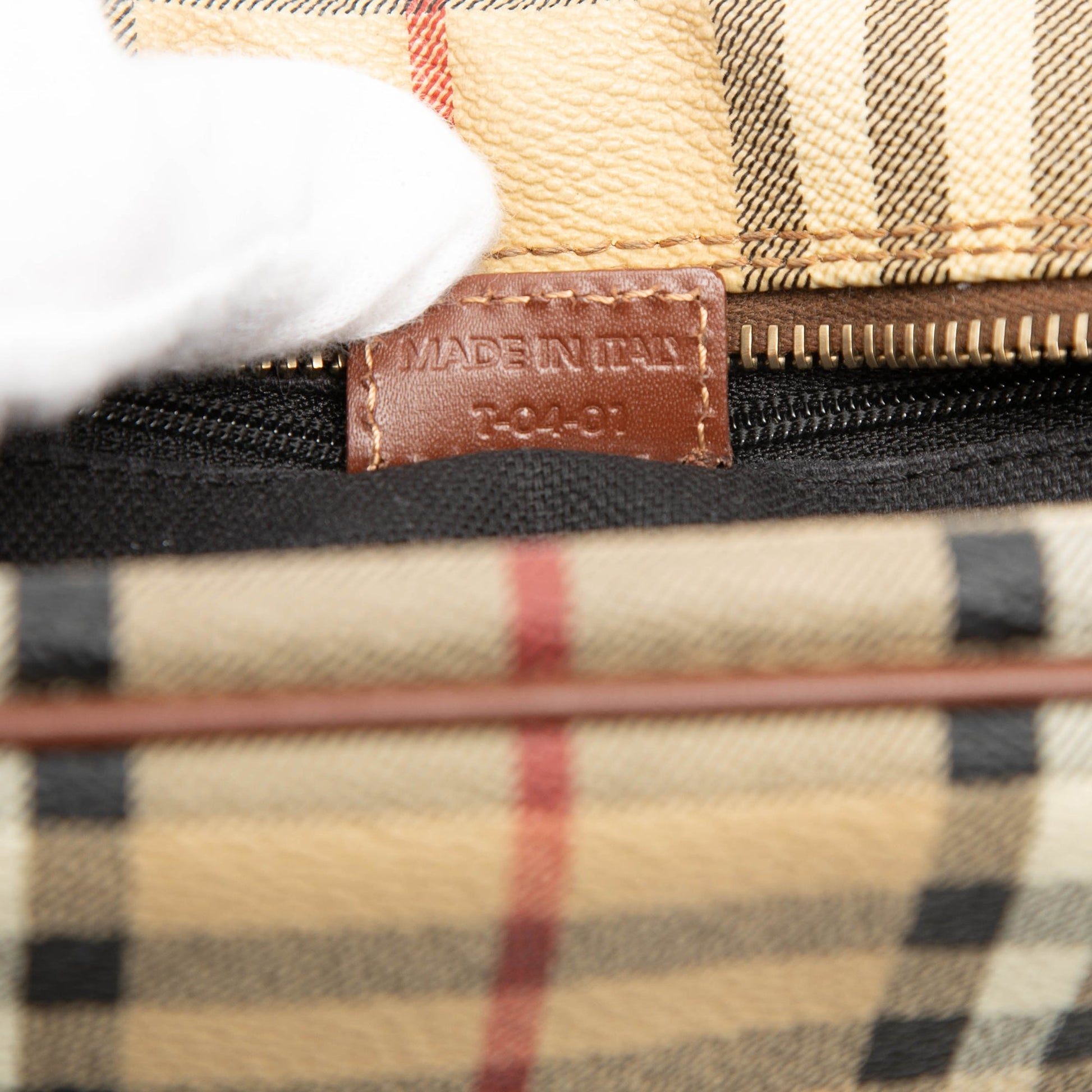 Burberry Haymarket Check Coated Canvas Crossbody