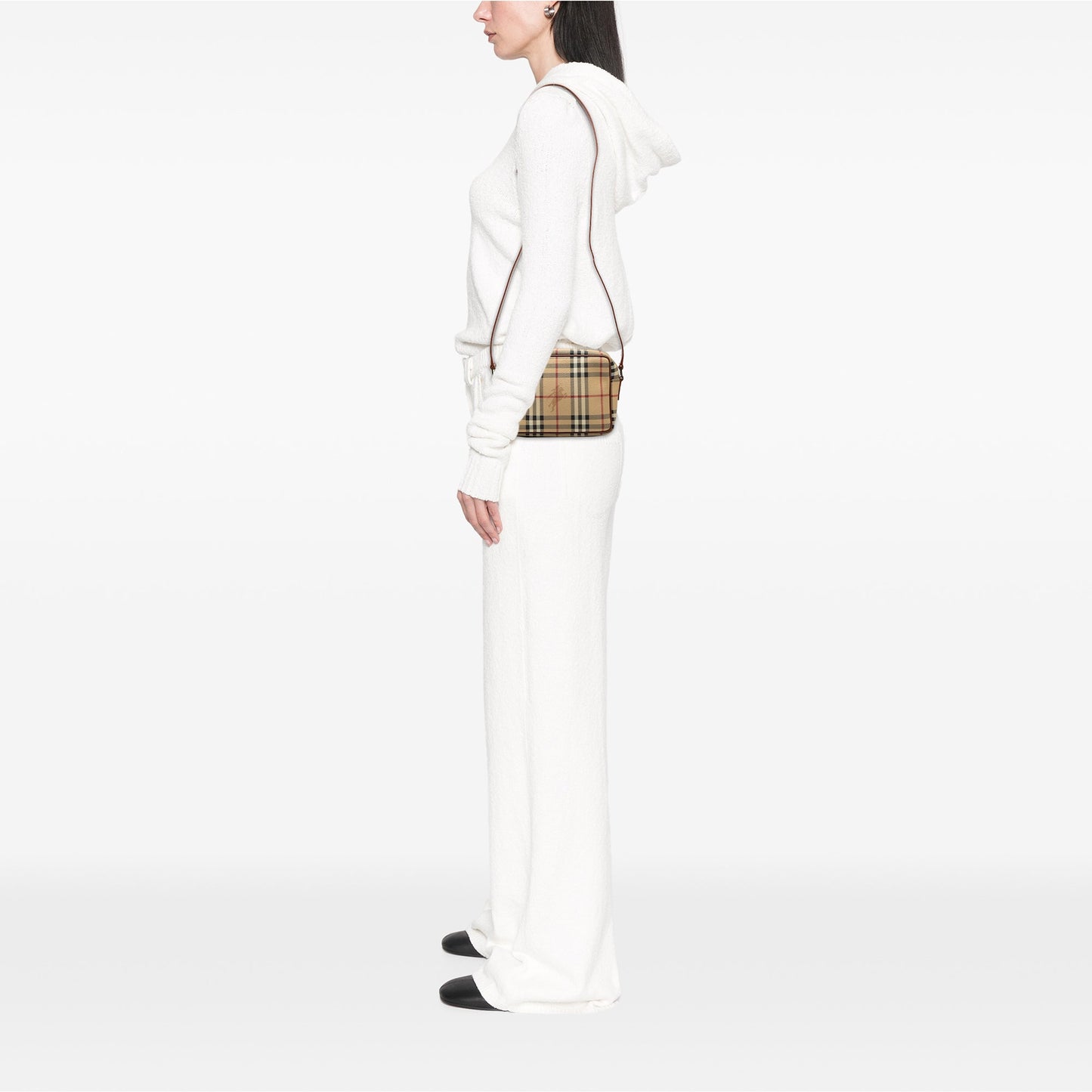 Burberry Haymarket Check Coated Canvas Crossbody