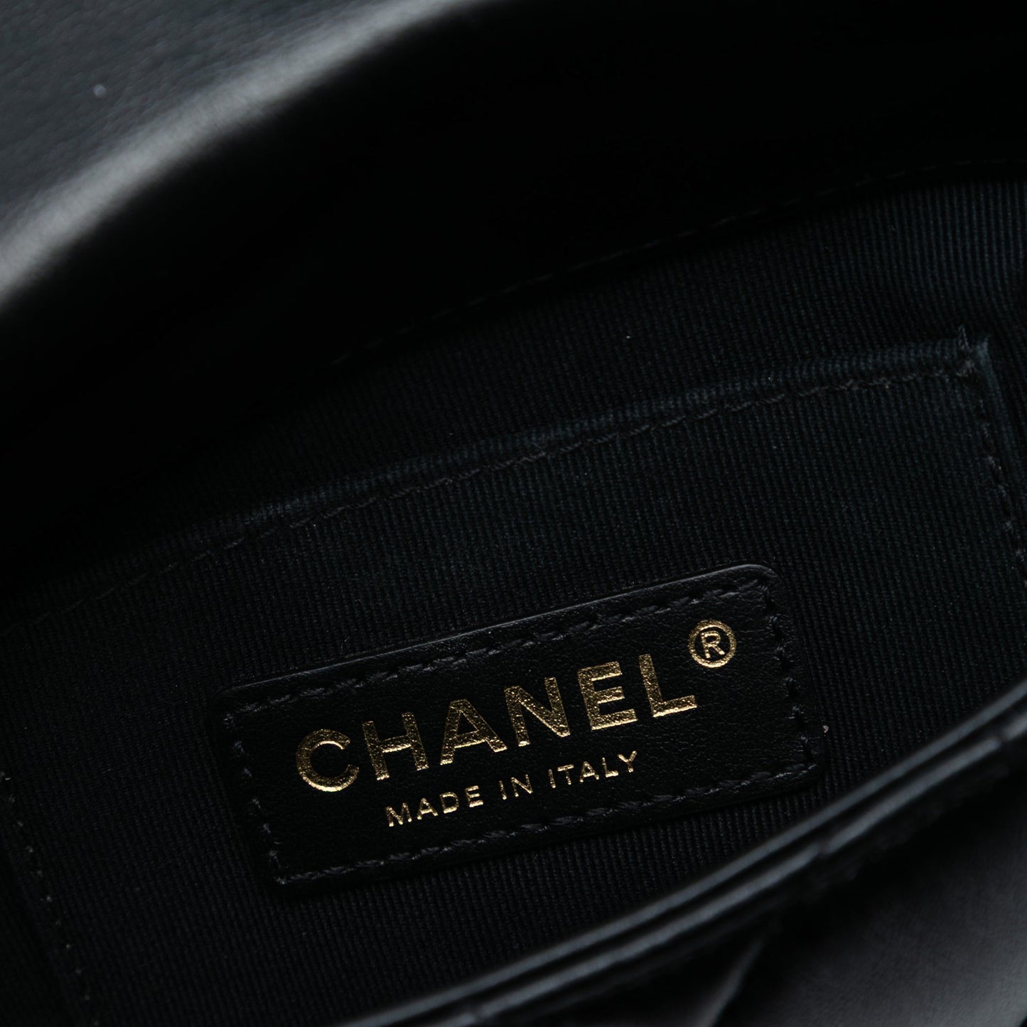 Chanel Mini Quilted Lambskin Lacquered Chain Flap