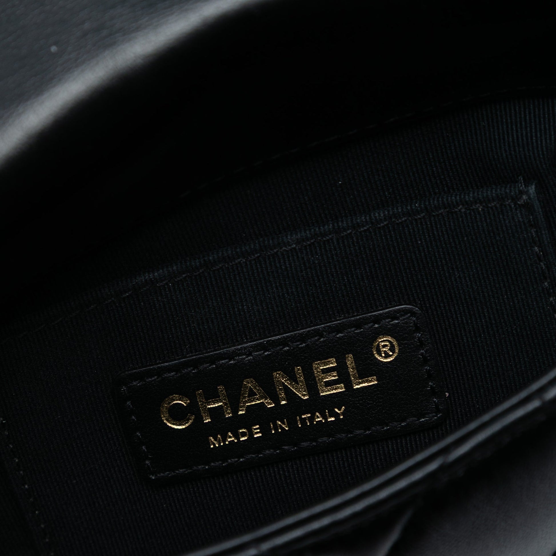 Chanel Mini Quilted Lambskin Lacquered Chain Flap