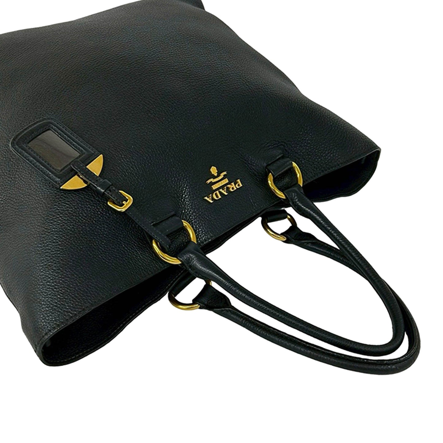 Prada Vitello Daino Open Convertible Tote