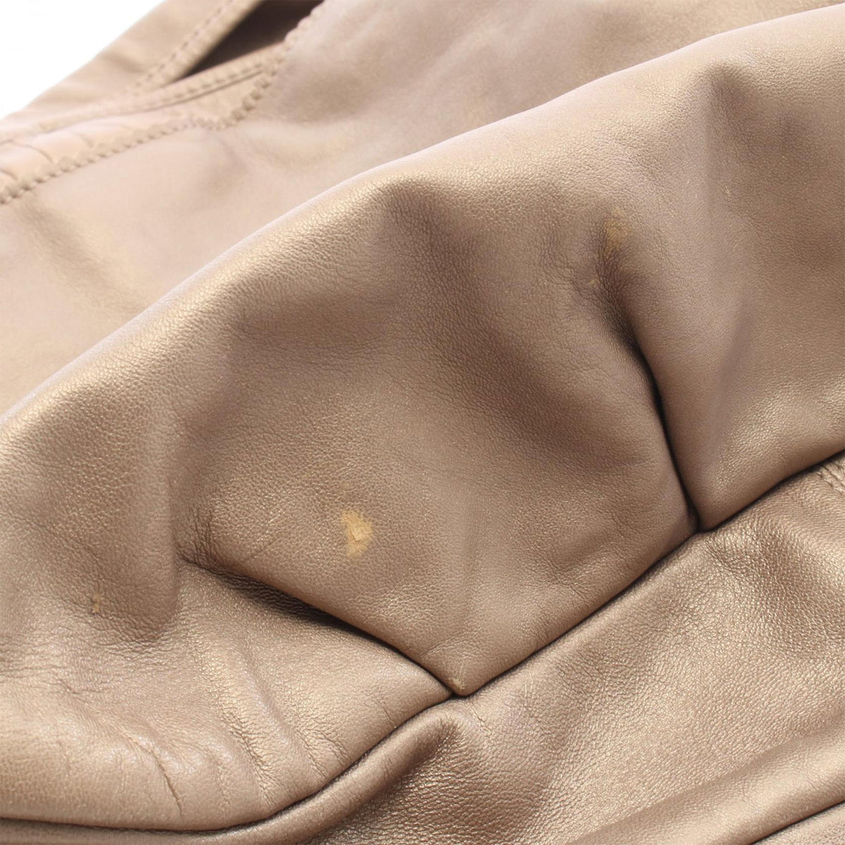 LOEWE Metallic Leather Viento Hobo — Gold