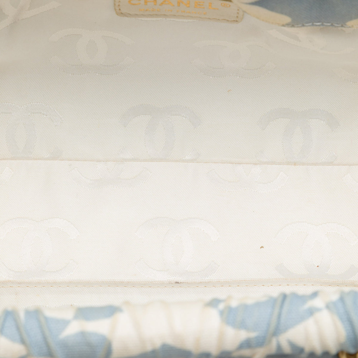 Chanel CC Clover Printed Canvas Shoulder Bag