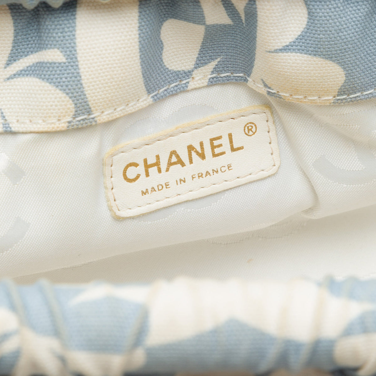 Chanel CC Clover Printed Canvas Shoulder Bag