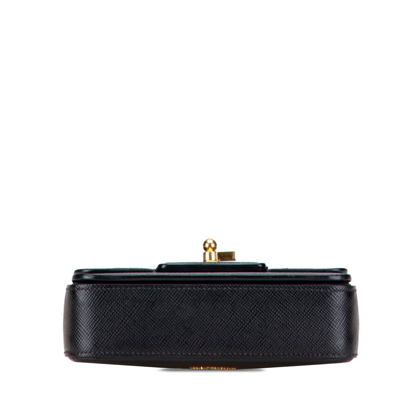 Prada Bicolor Saffiano Cuir Flap Crossbody