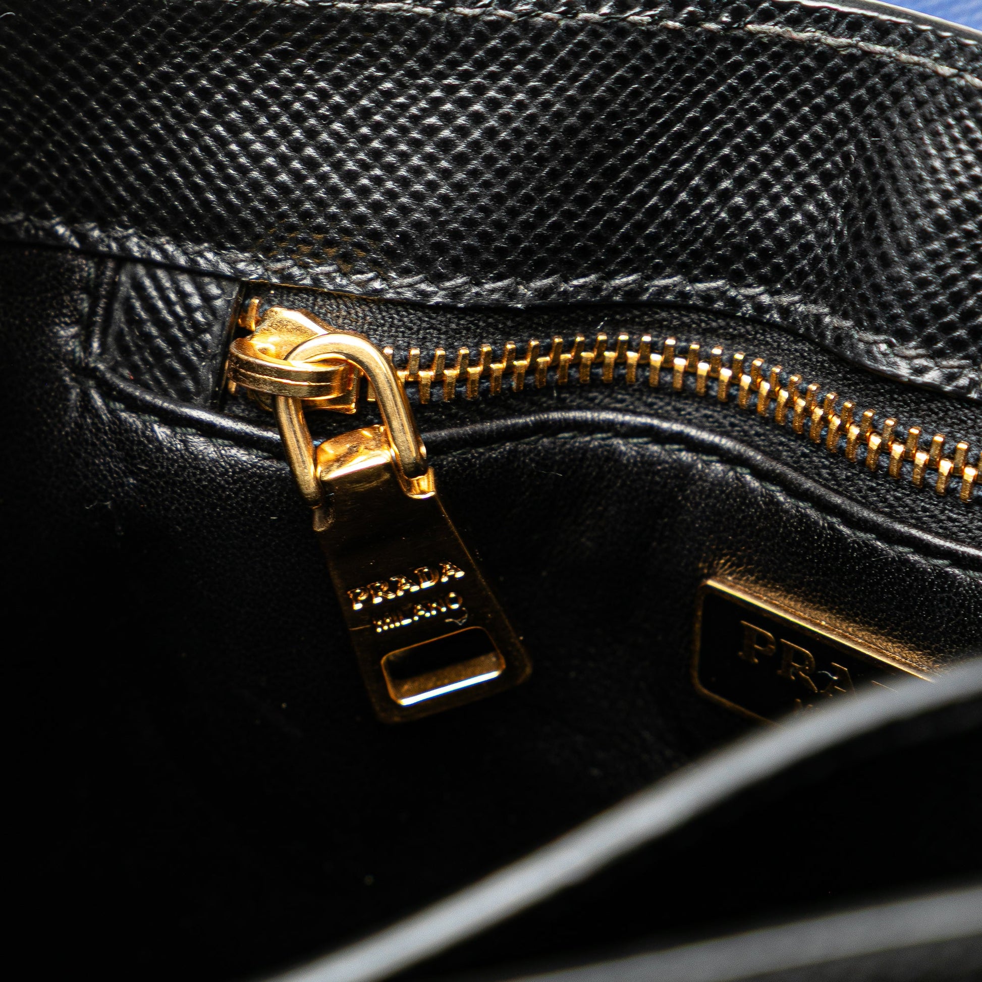 Prada Bicolor Saffiano Cuir Flap Crossbody