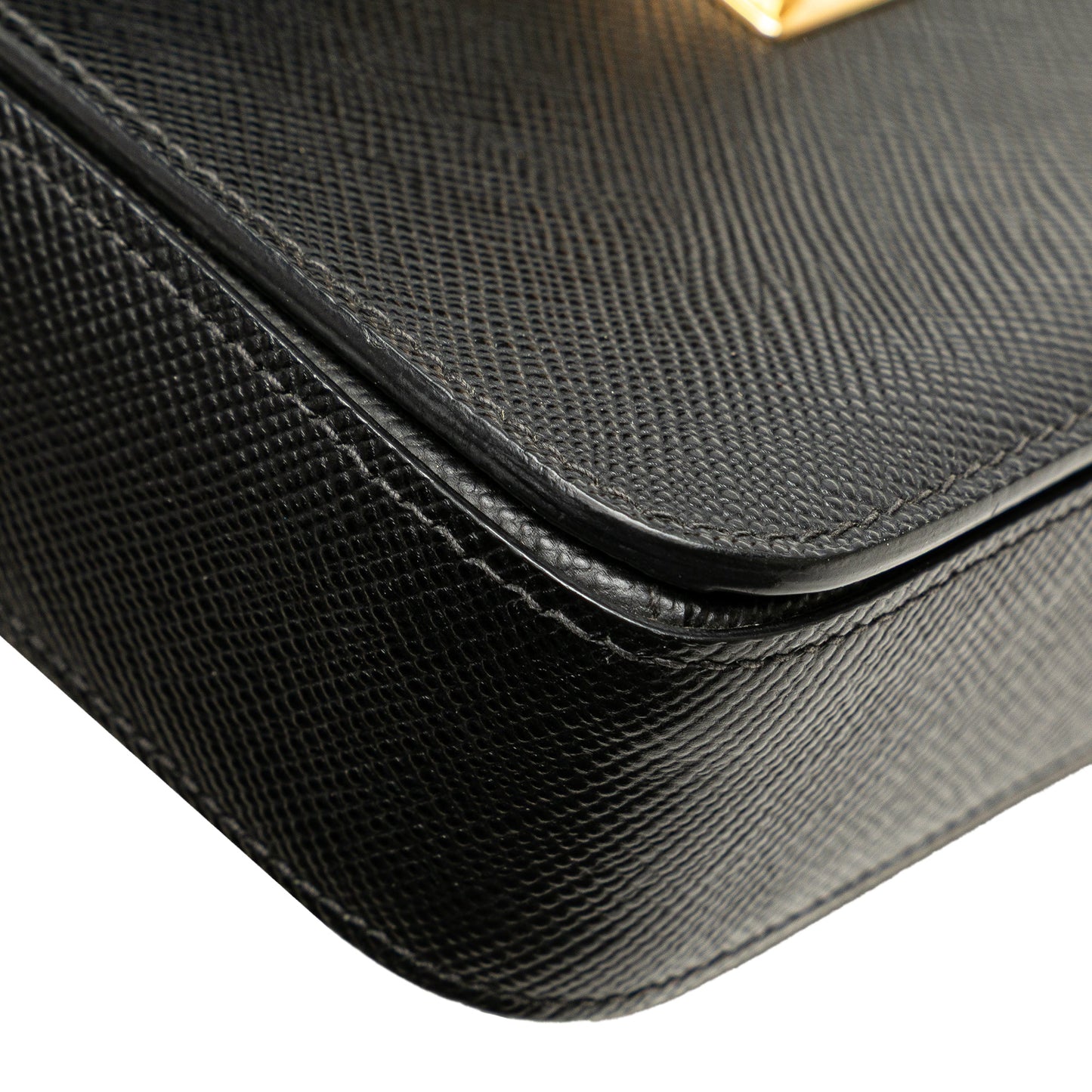 Prada Bicolor Saffiano Cuir Flap Crossbody