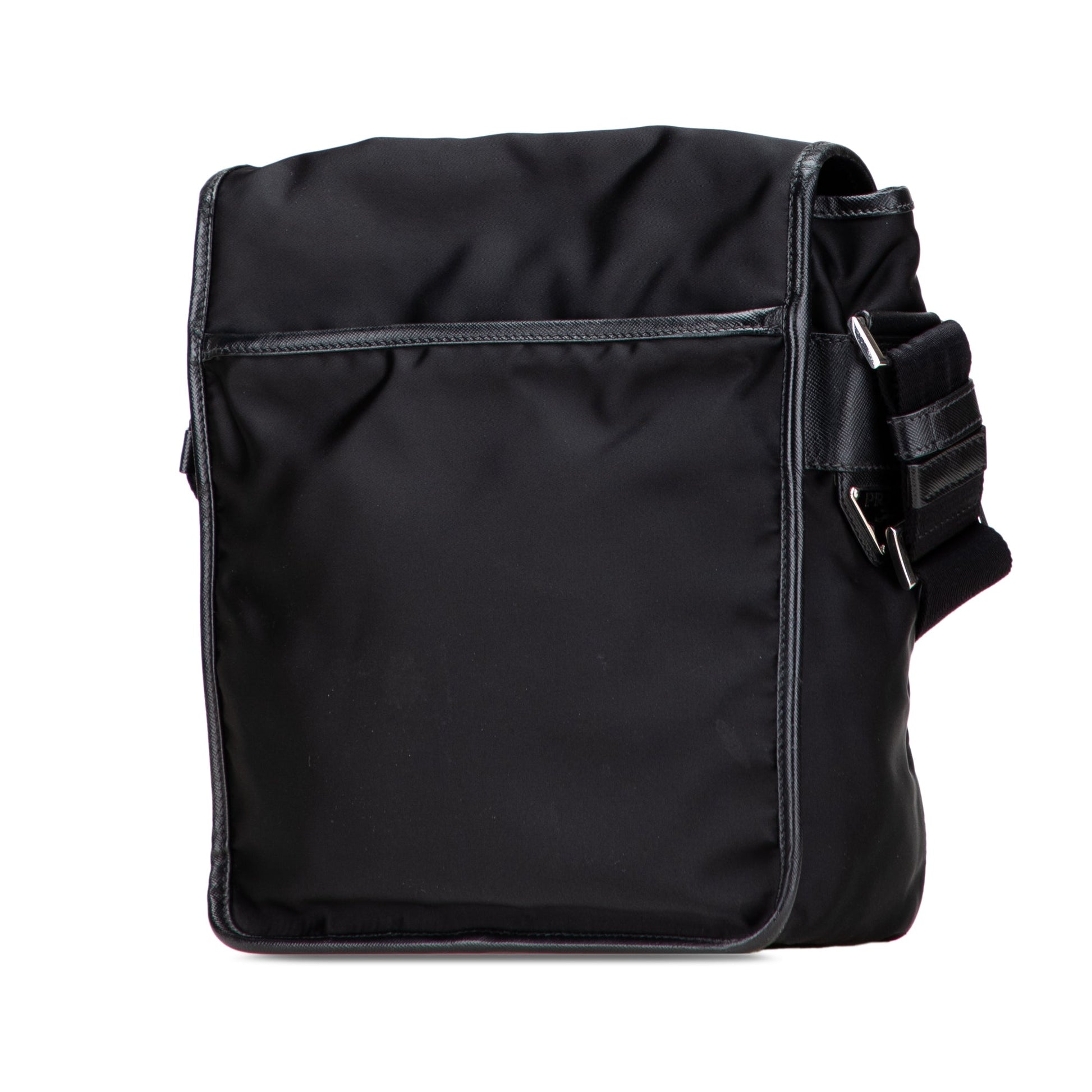 Prada Tessuto Buckle Messenger Bag