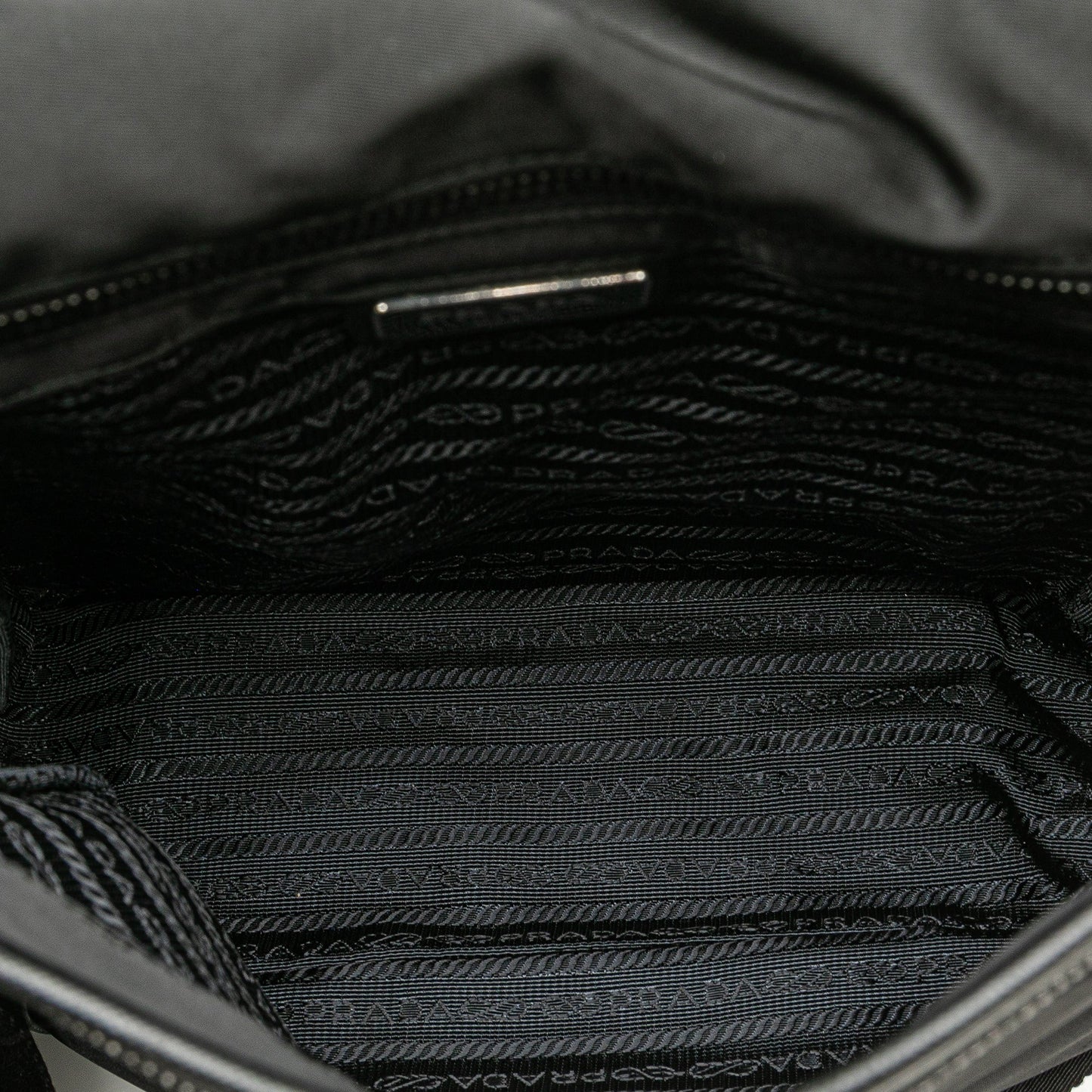 Prada Tessuto Buckle Messenger Bag