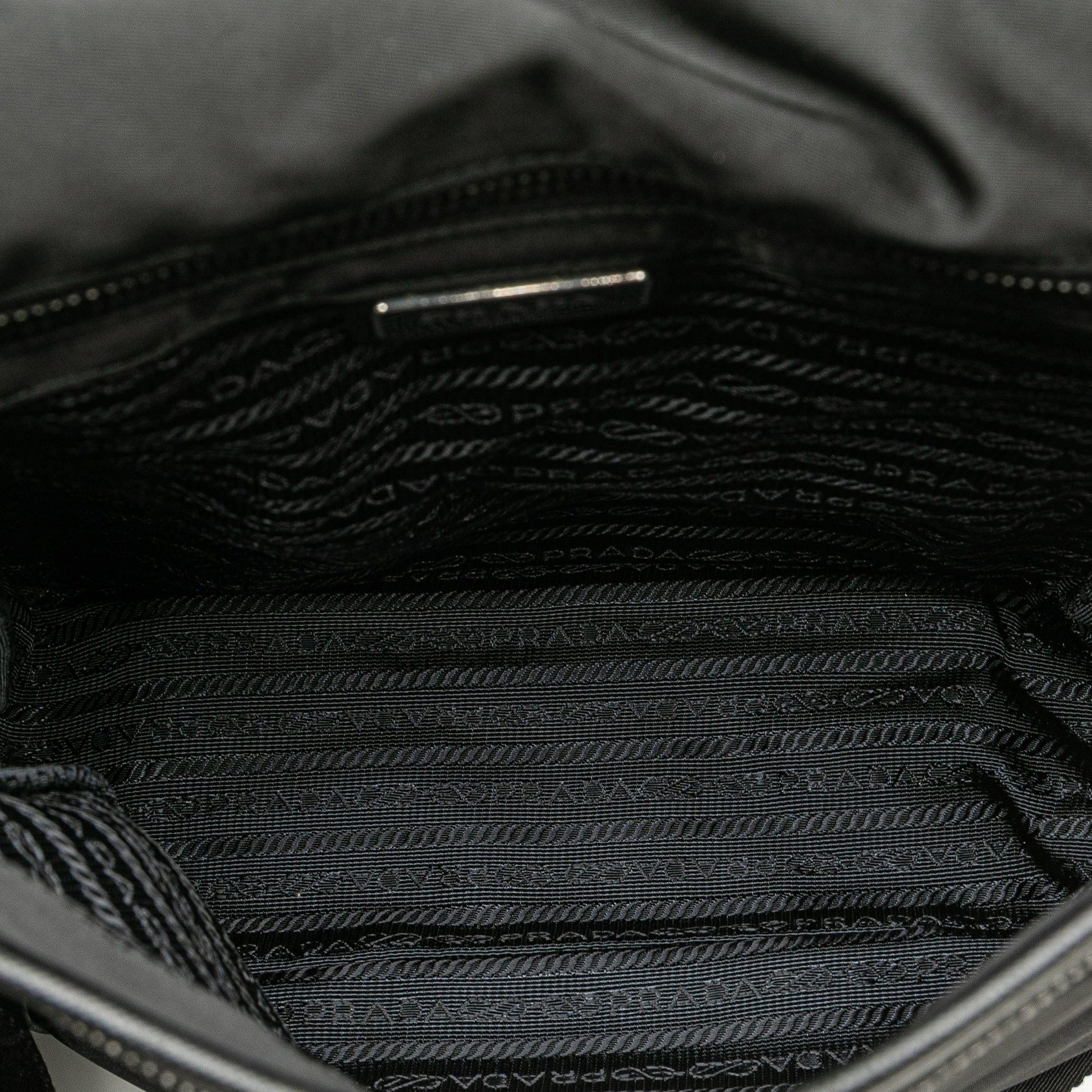 Prada Tessuto Buckle Messenger Bag