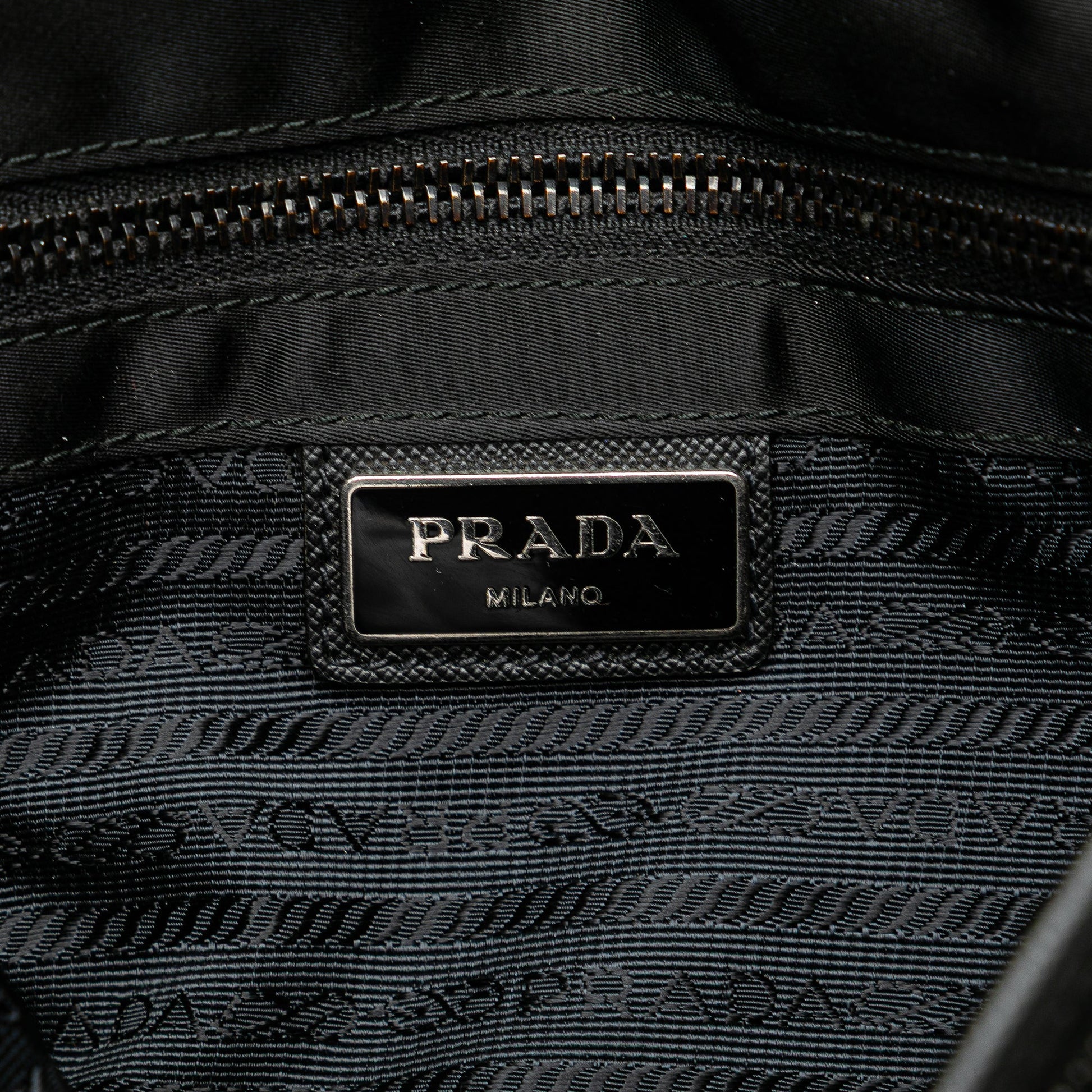 Prada Tessuto Buckle Messenger Bag