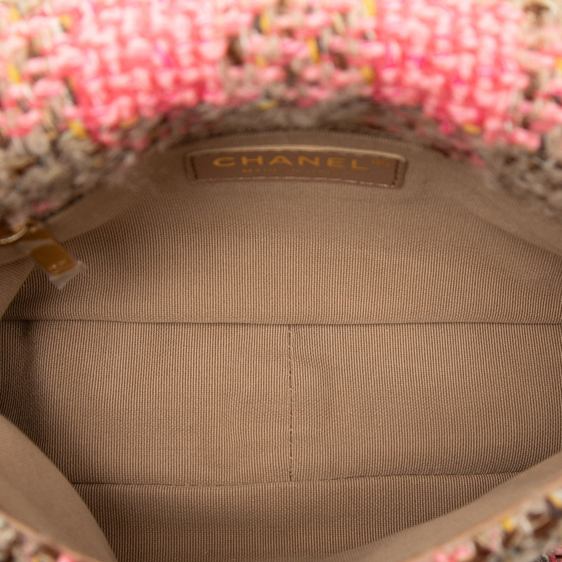 Chanel Small Quilted Wool Tweed Elegant Chain Flap