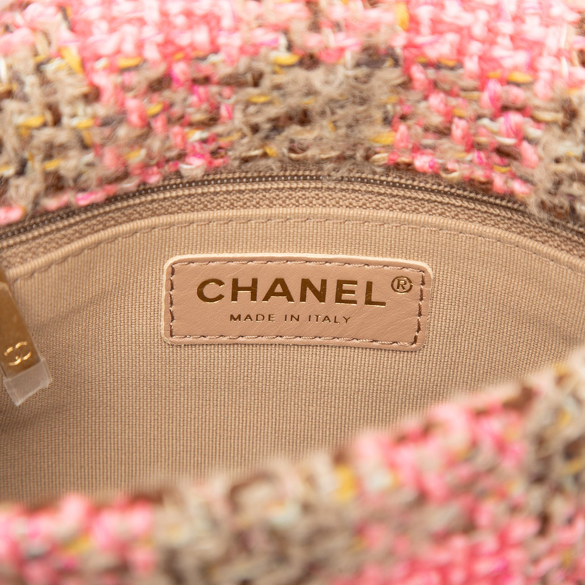 Chanel Small Quilted Wool Tweed Elegant Chain Flap