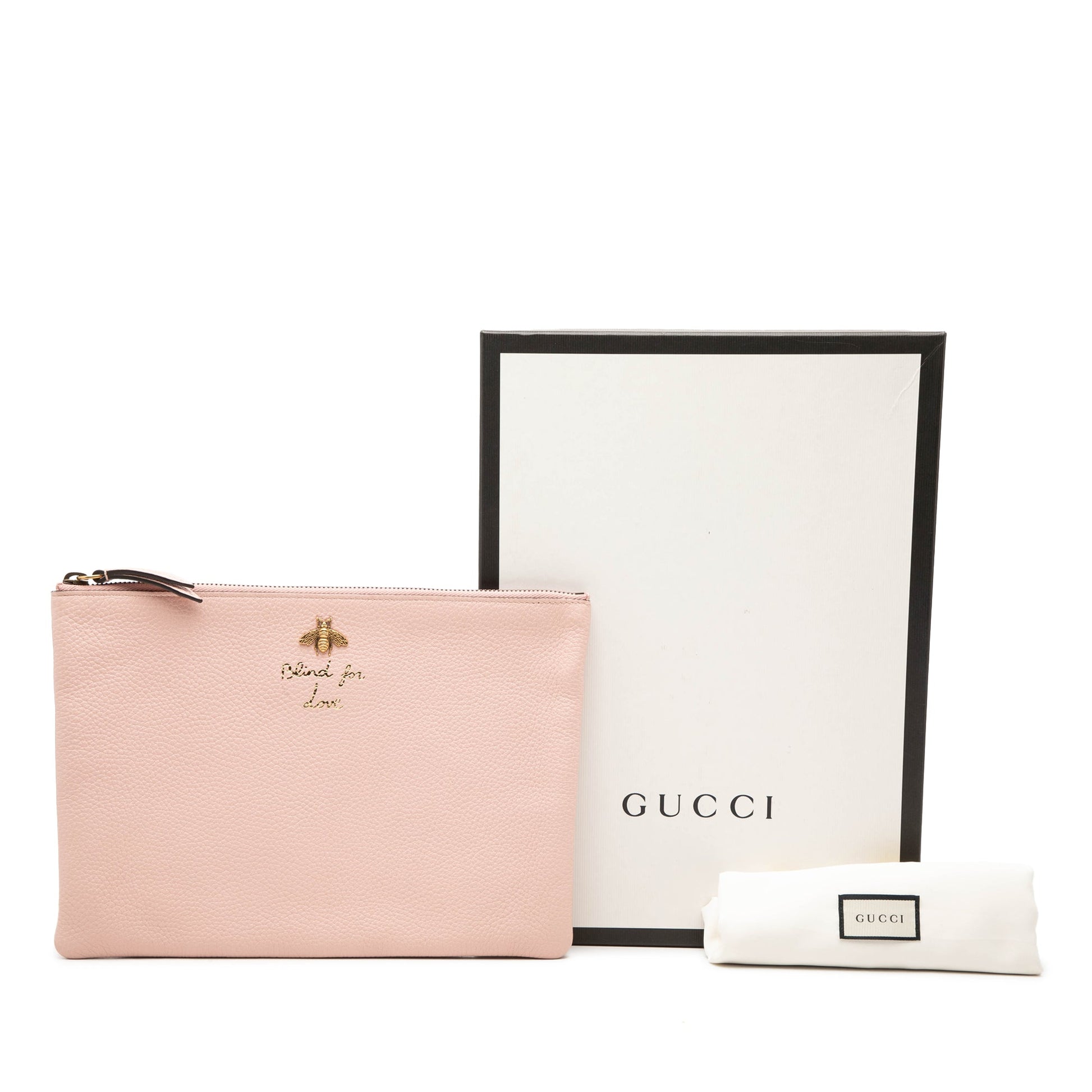 Gucci Calfskin Blind For Love Clutch