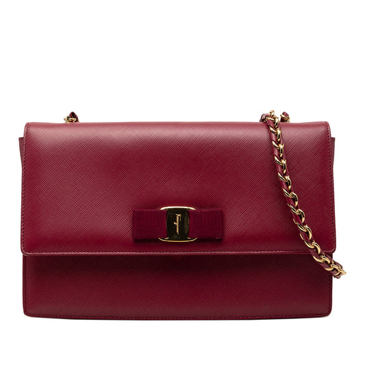 Ferragamo Medium Leather Vara Ginny Crossbody