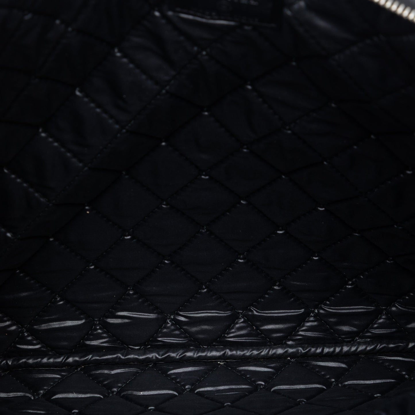 Chanel Large Quilted Patent O Case Clutch
