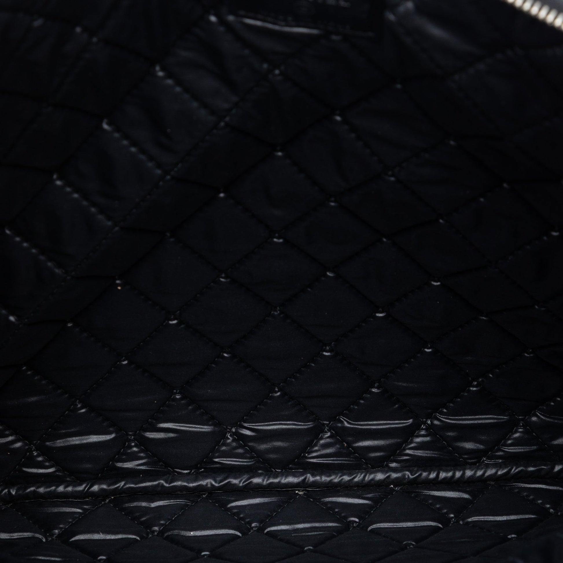 Chanel Large Quilted Patent O Case Clutch