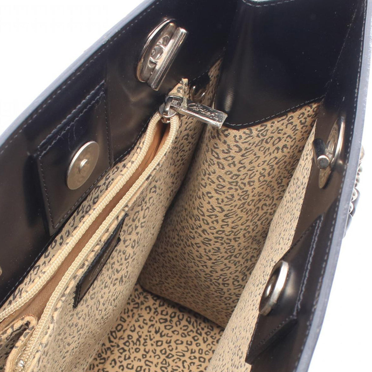 Cartier Leather Panthere Tote — Black