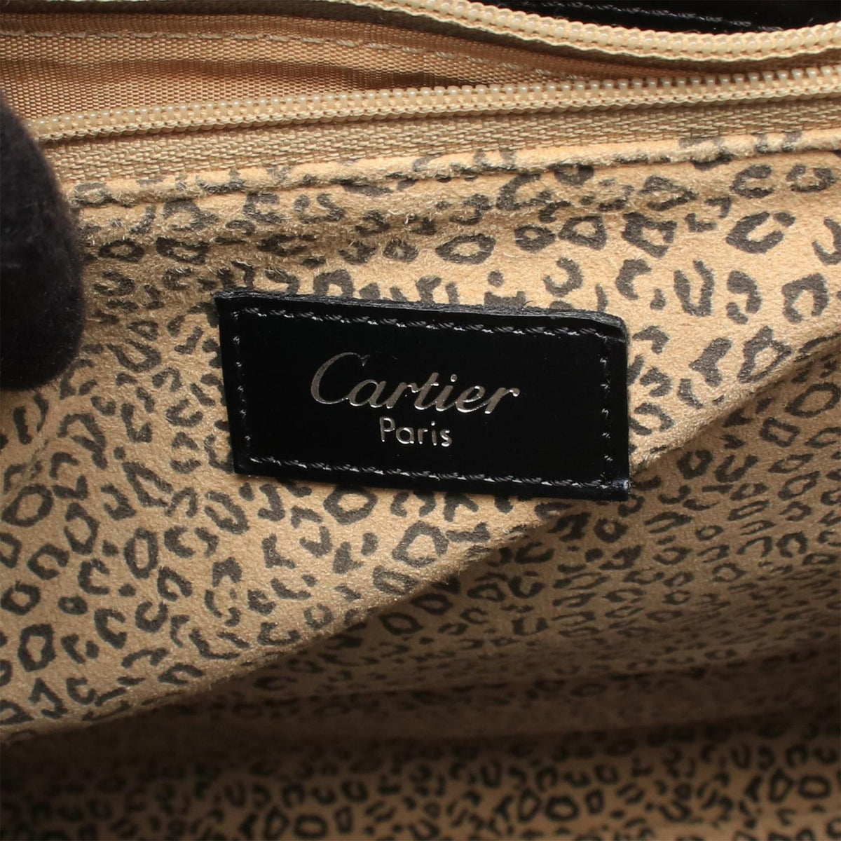 Cartier Leather Panthere Tote — Black