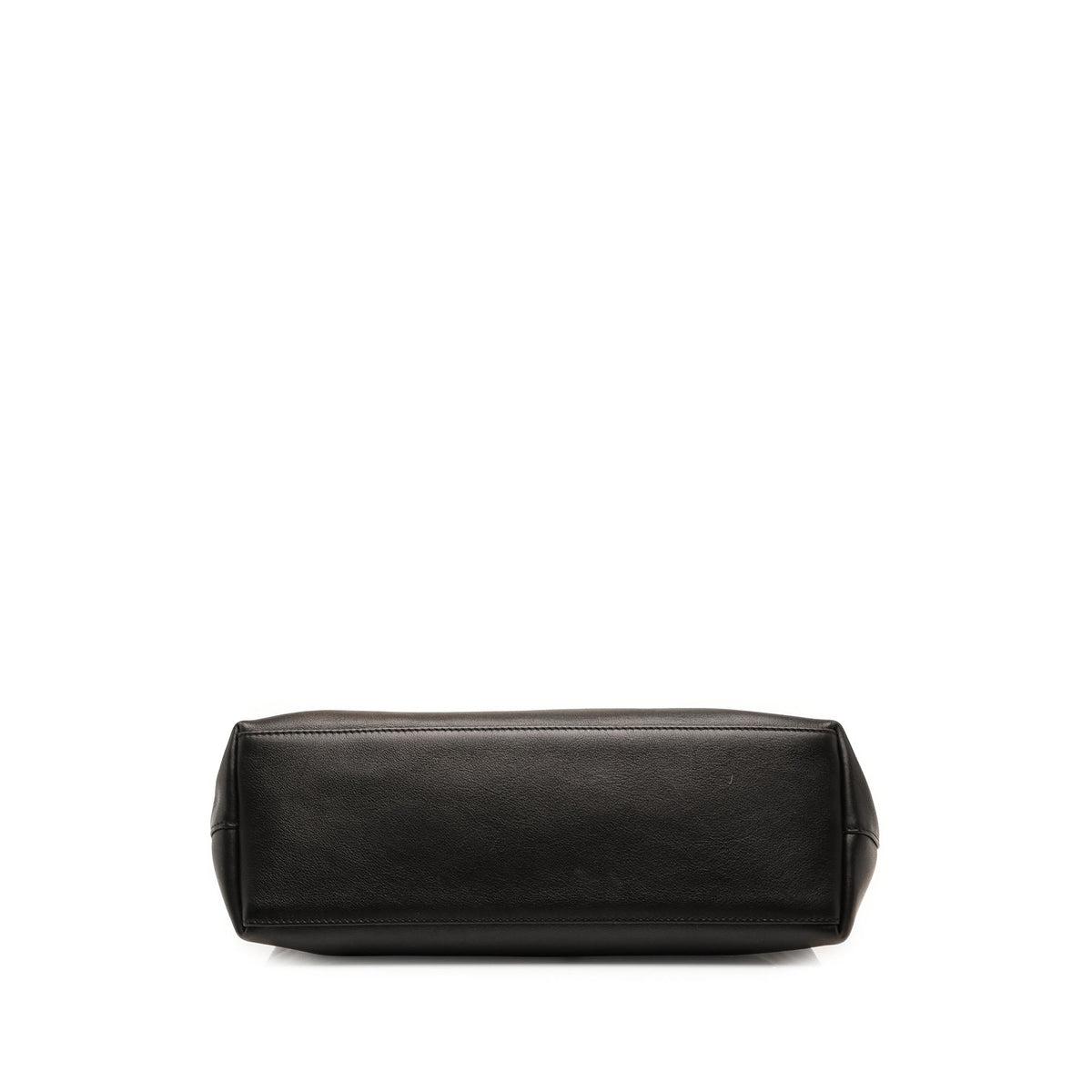 Gucci Calfskin Bamboo Shoulder Bag — Black