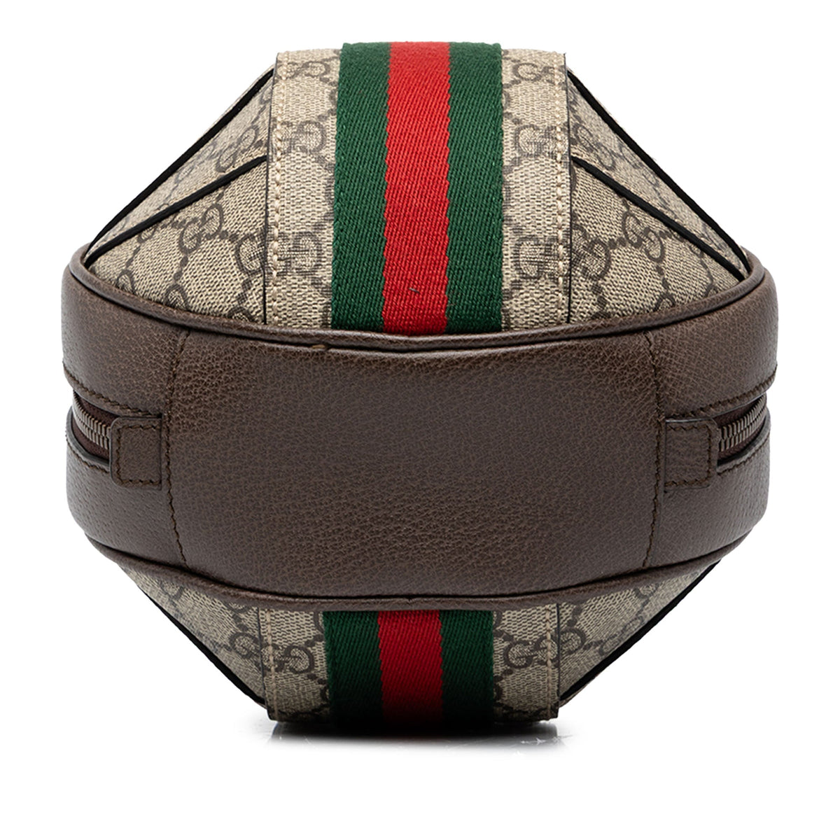 Gucci Mini GG Supreme Ophidia Basketball Bag — Beige