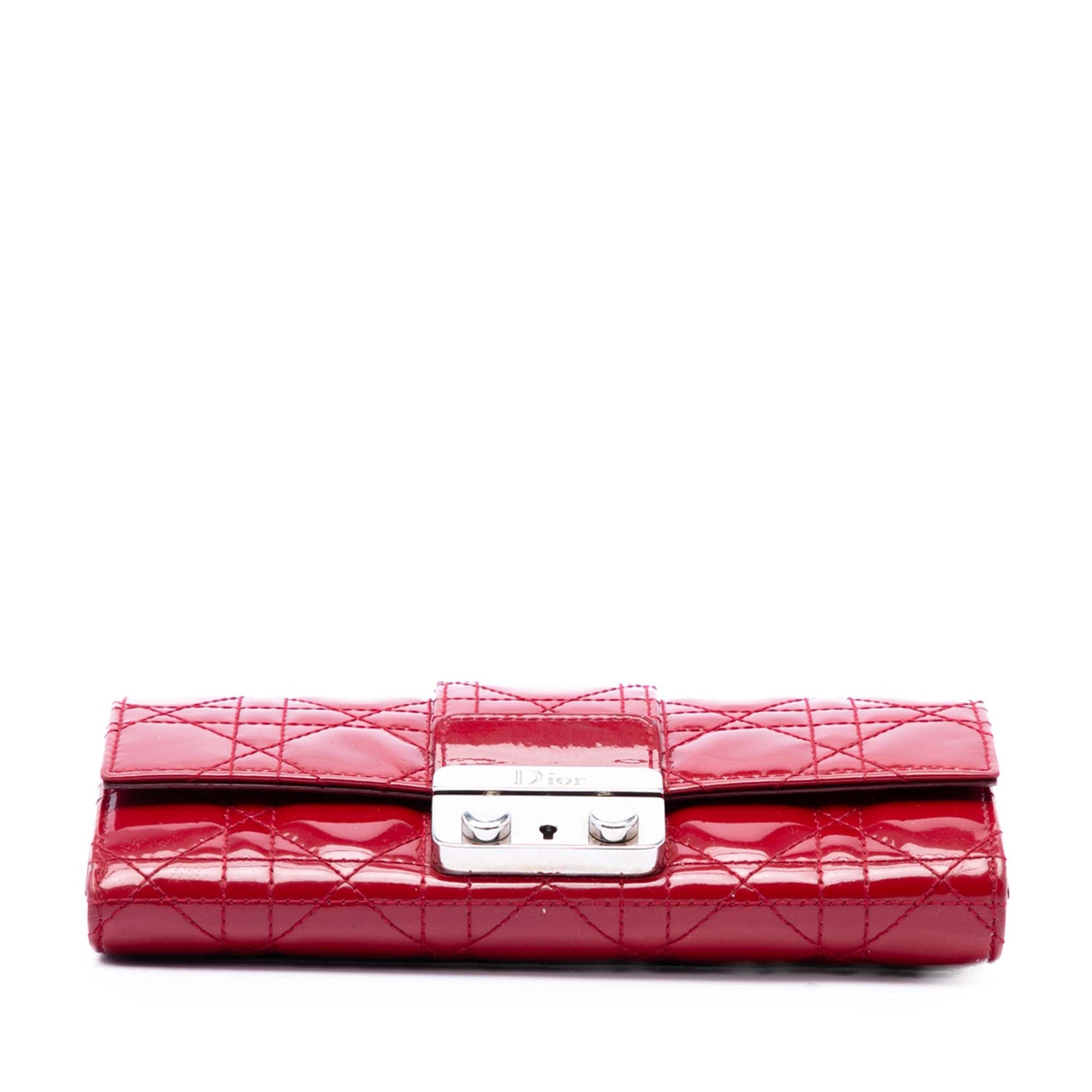 Dior Patent Cannage Miss Dior Wallet on Chain