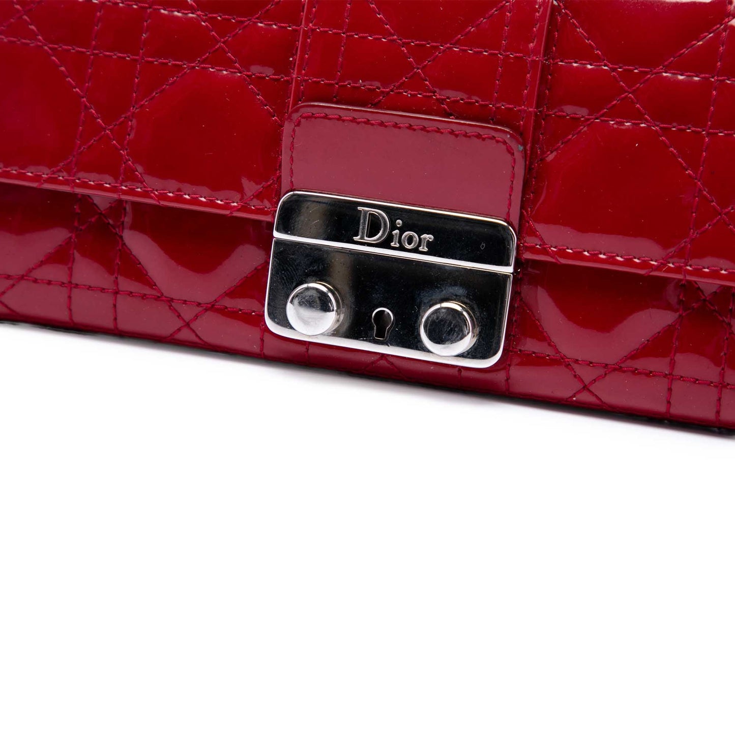 Dior Patent Cannage Miss Dior Wallet on Chain