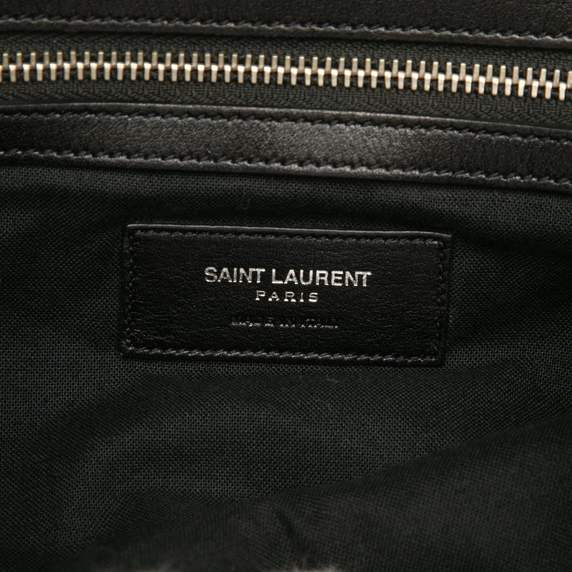 Saint Laurent Leather Prairie Floral Printed Festival Backpack