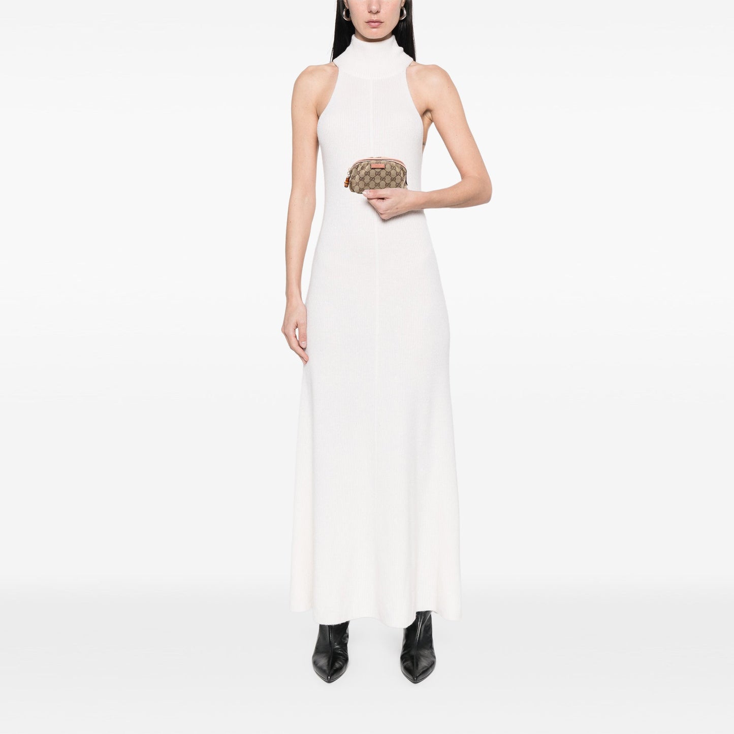 Gucci GG Canvas Bamboo Clutch