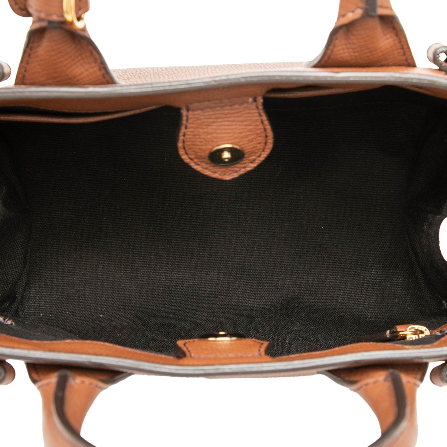 Burberry Small Grainy Calfskin and House Check Banner Satchel