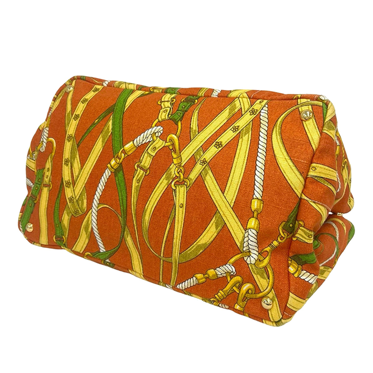 Prada Printed Canvas Canapa Tote