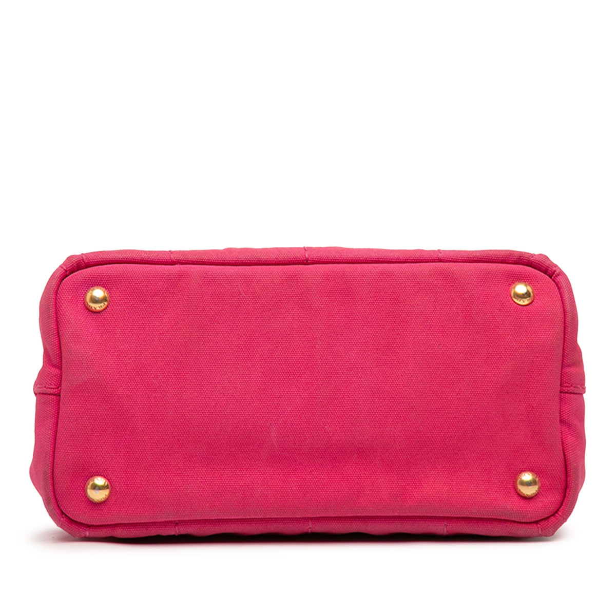 Prada Small Canvas Canapa Logo Tote — Pink