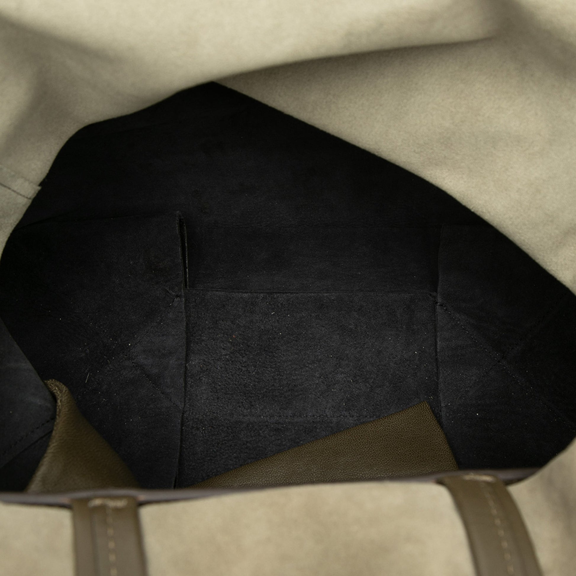 Celine Bicolor Leather Vertical Cabas Tote