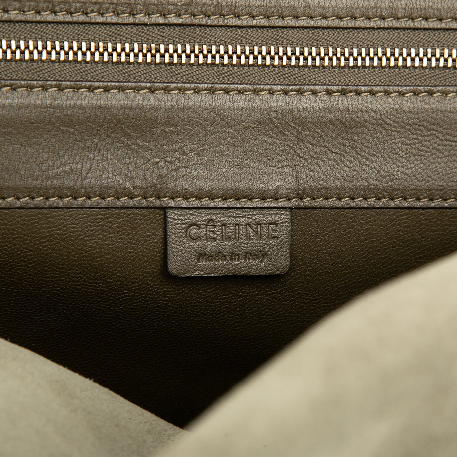 Celine Bicolor Leather Vertical Cabas Tote